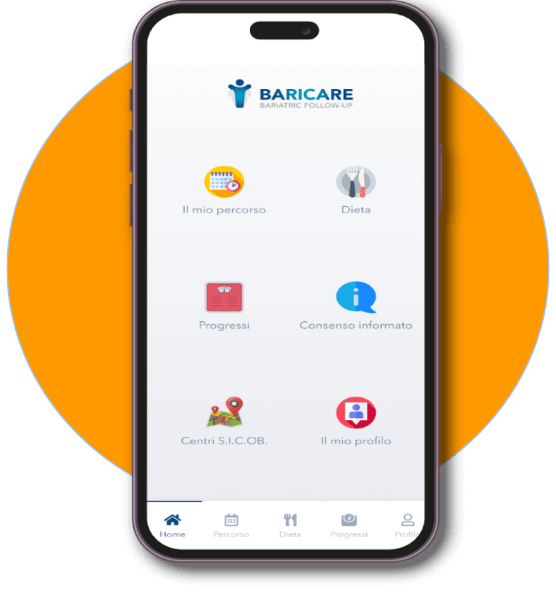 Screenshot App Baricare Smartphone sezione aziende